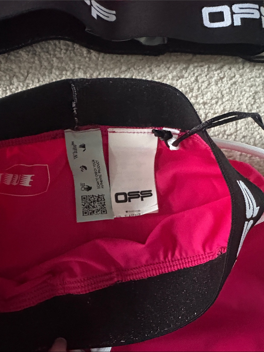 OFF White Hot Pink Sports Bra & Bike Shorts Set - Picture 5 of 7